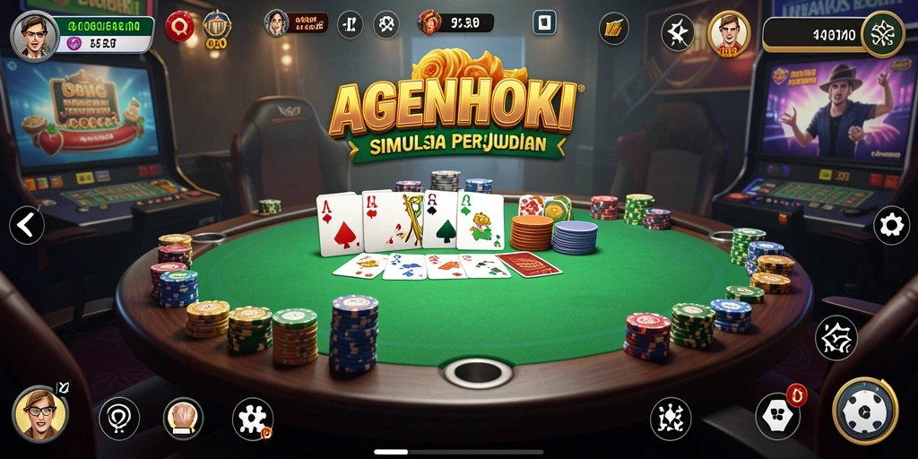 Screenshot utama AGENHOKI menampilkan gameplay interaktif yang mendebarkan.