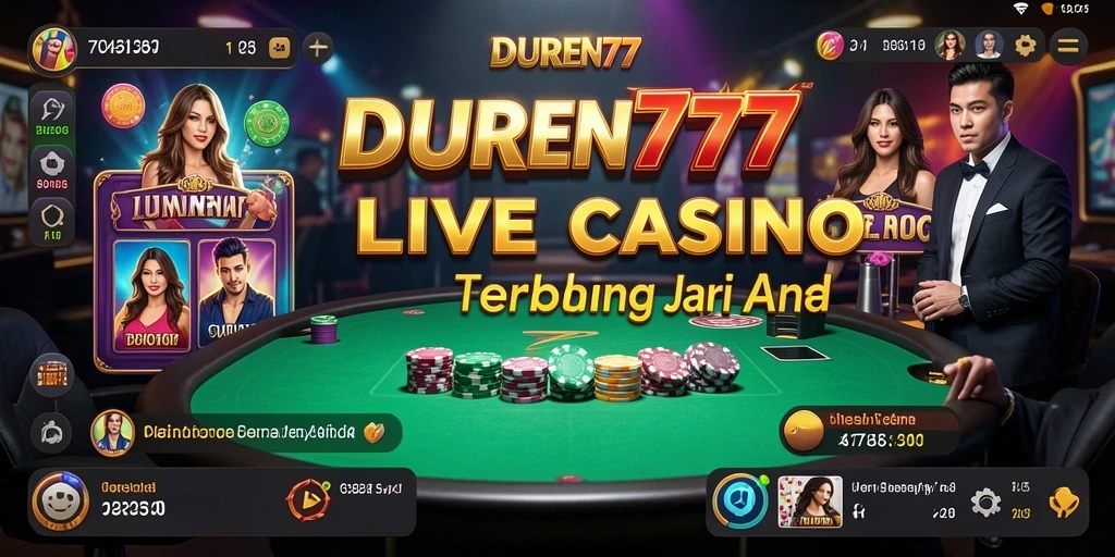 Tampilan gameplay DUREN777 yang interaktif dan menarik dalam mode Live Casino.