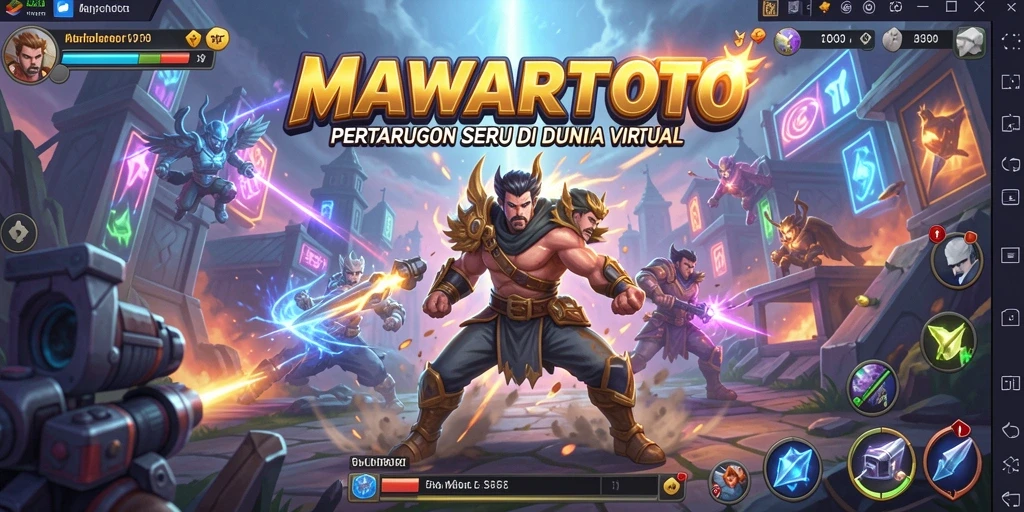 Tampilan gameplay seru di MAWARTOTO dengan pertarungan menegangkan.