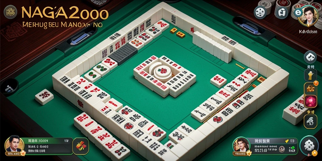 Tampilan gameplay menarik dari NAGA2000 yang penuh tantangan Mahjong.